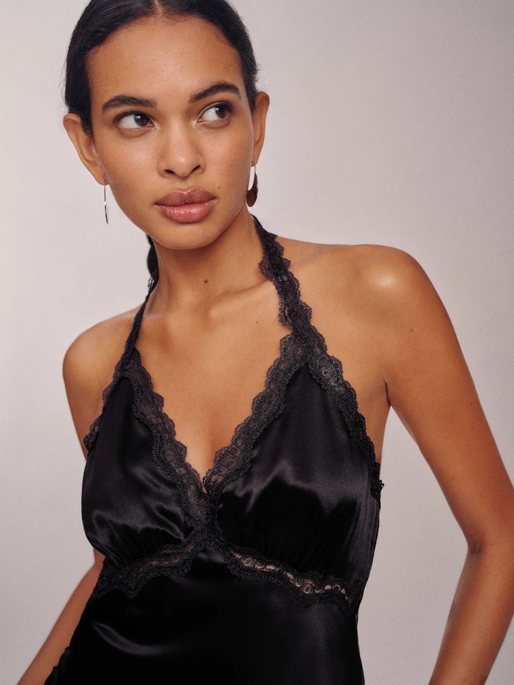 Reformation Nora Silk Dress In black, new without tags, never worn, no flaws. - Picture 2 of 4